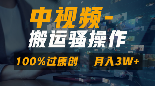 无脑双重去重原创视频，100%中视频+视频号分成计划-冉兴资源网
