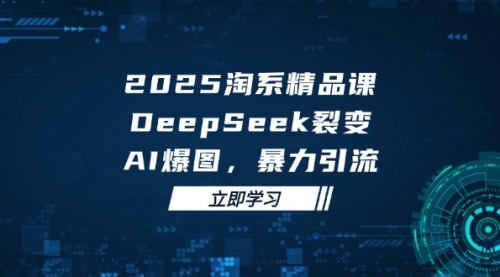 2025 淘系精品课，DeepSeek 裂变，AI 爆图，暴力引流-冉兴资源网